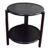Table d'appoint 1980 en bois noirci