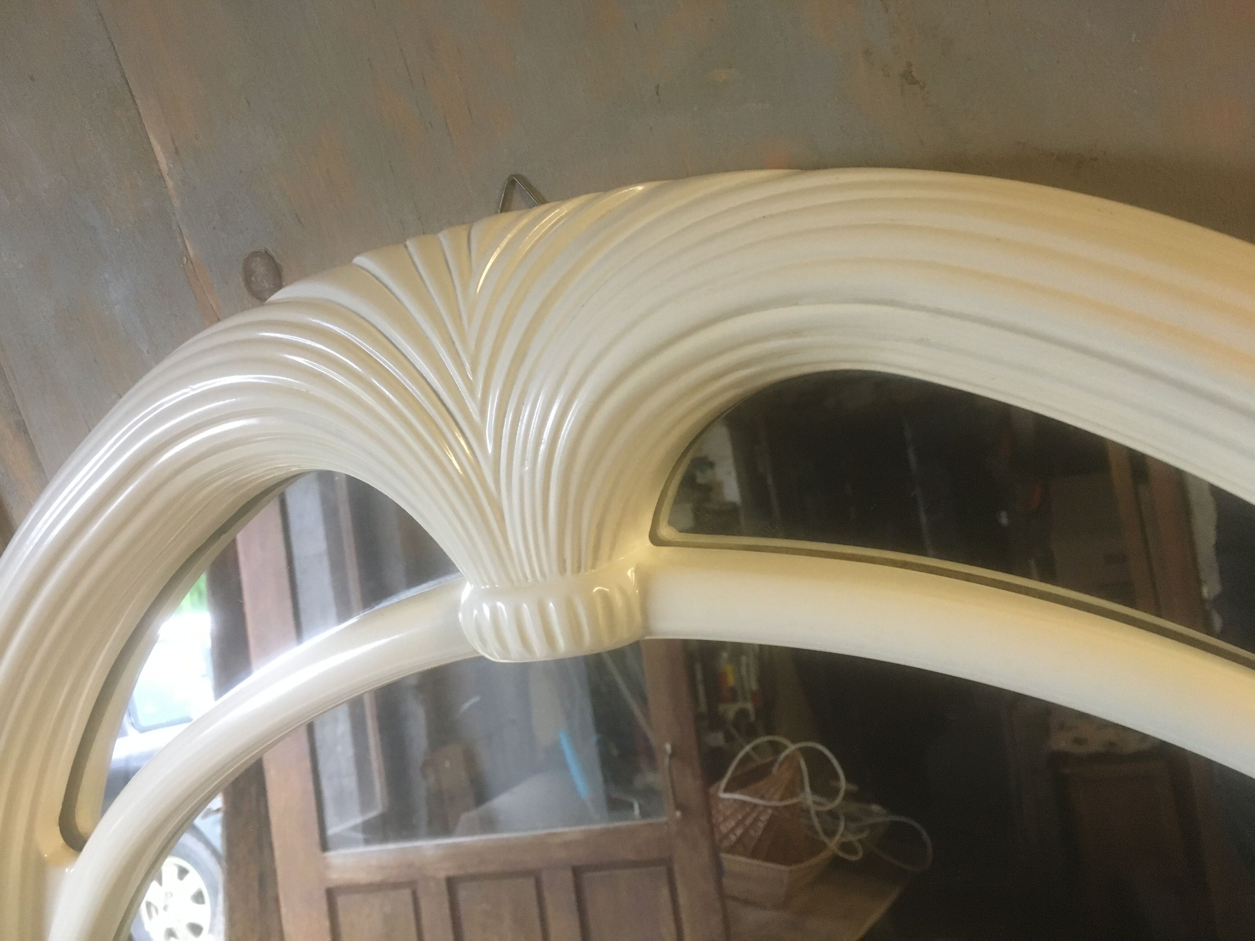 Miroir style art déco en plastique, années 60/70