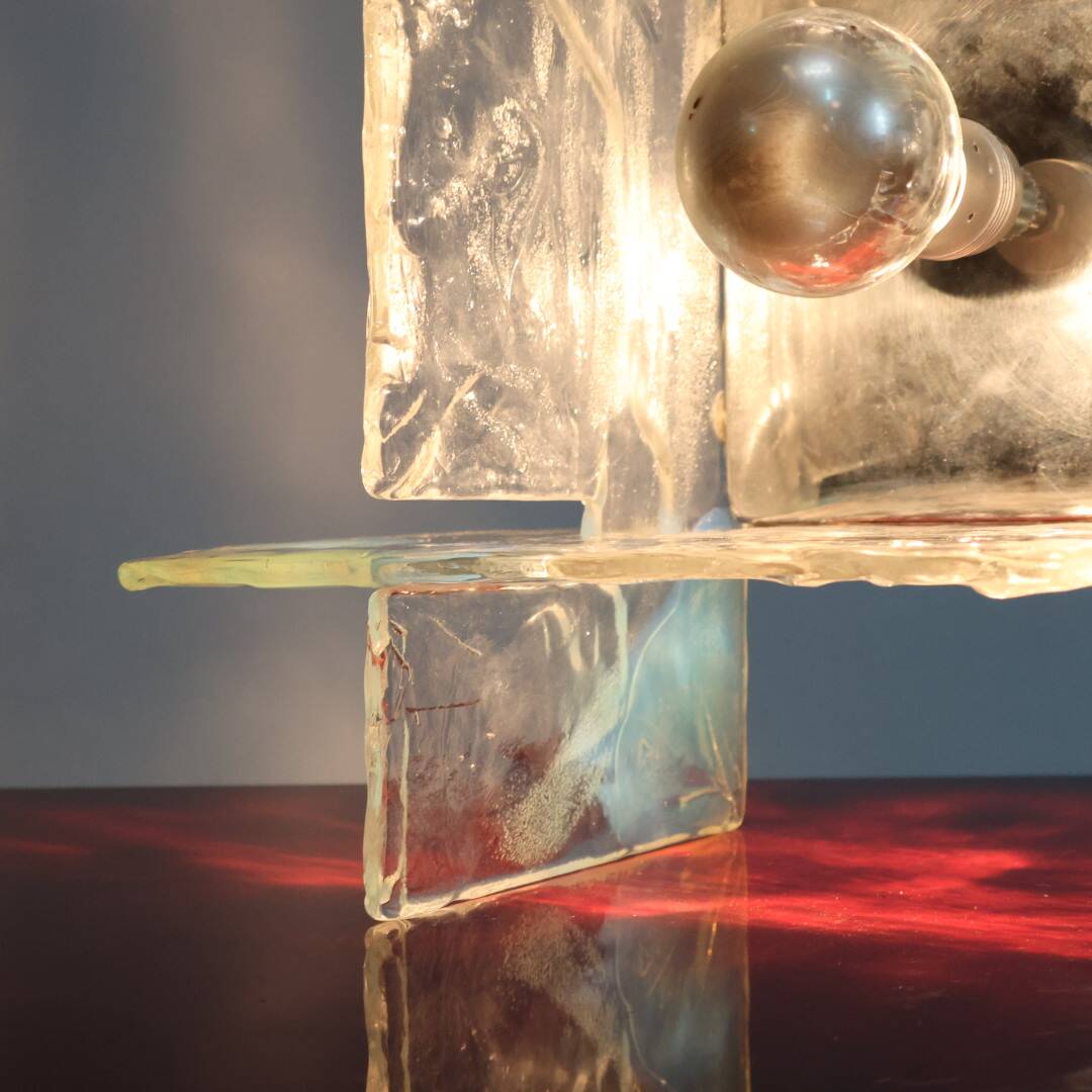 Carlo Nason Mazzega Lampada Da Tavolo/parete vetro iridescente Design