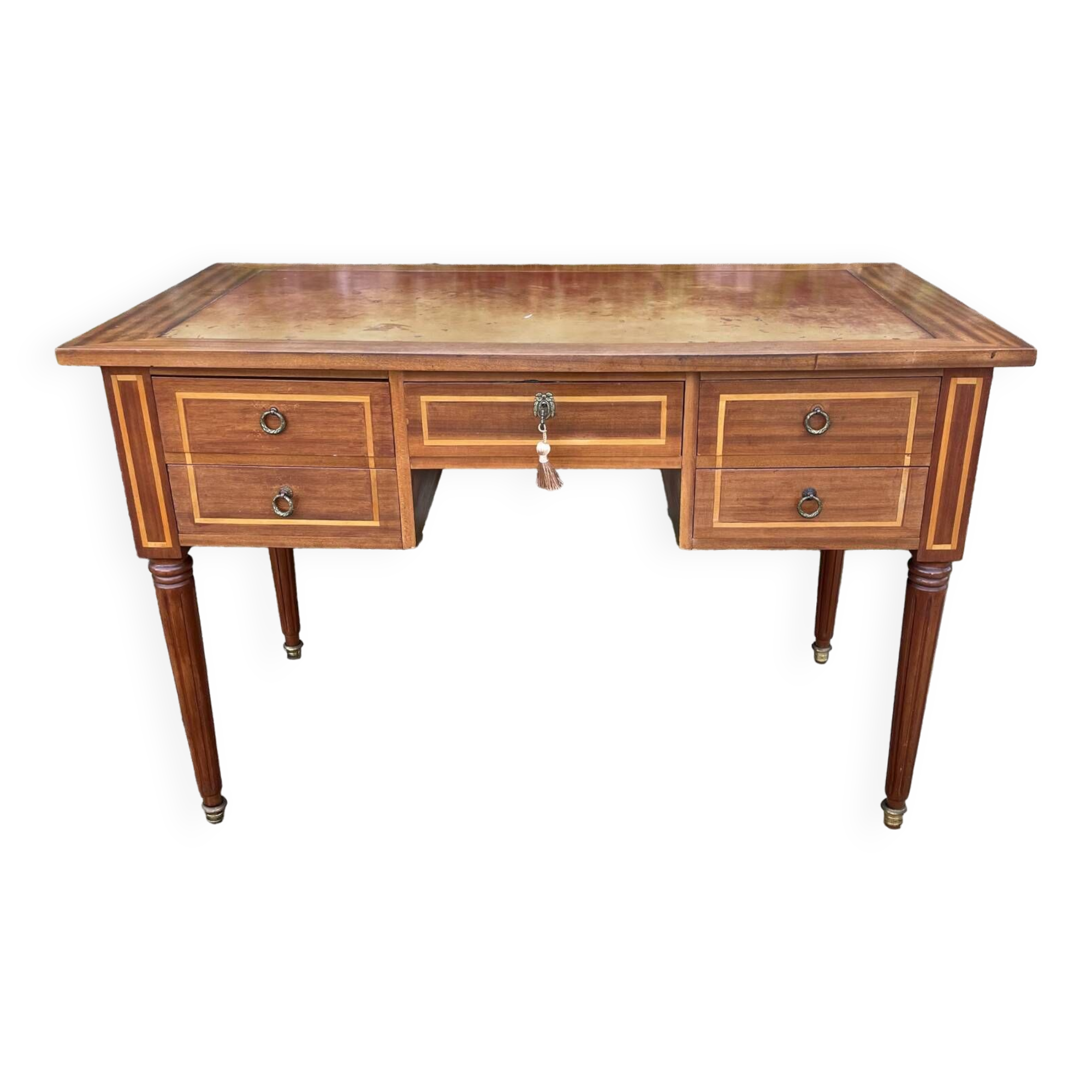 Louis XVI style wooden flat desk