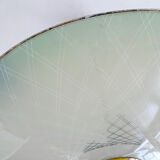 Vintage pendant lamp, multicolored glass, 50s