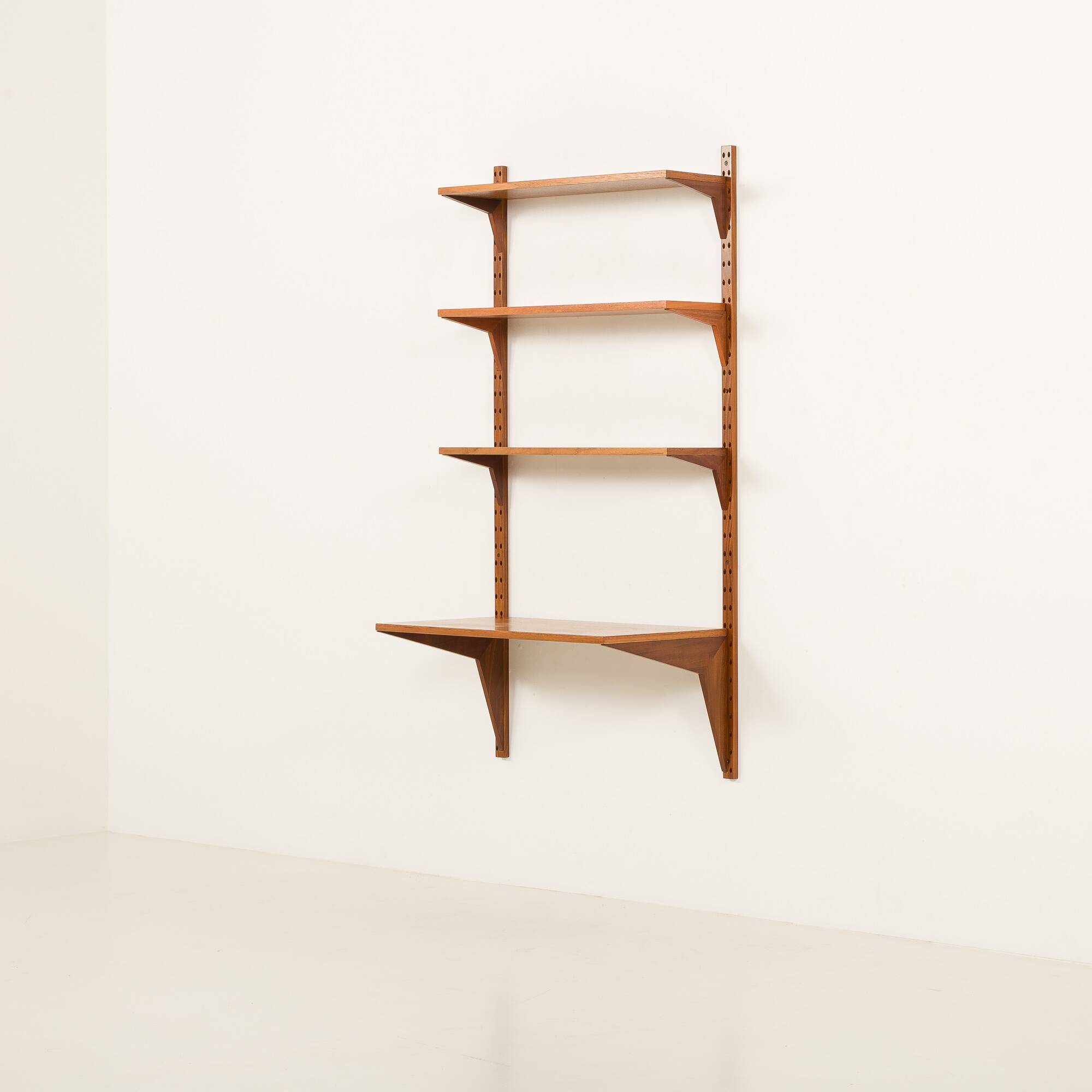 Poul Cadovius shelving unit with a desk, 1960s
