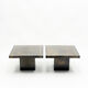Pair Guy Lefevre Brass Laqué Sofa Tips for Roset Line 1970
