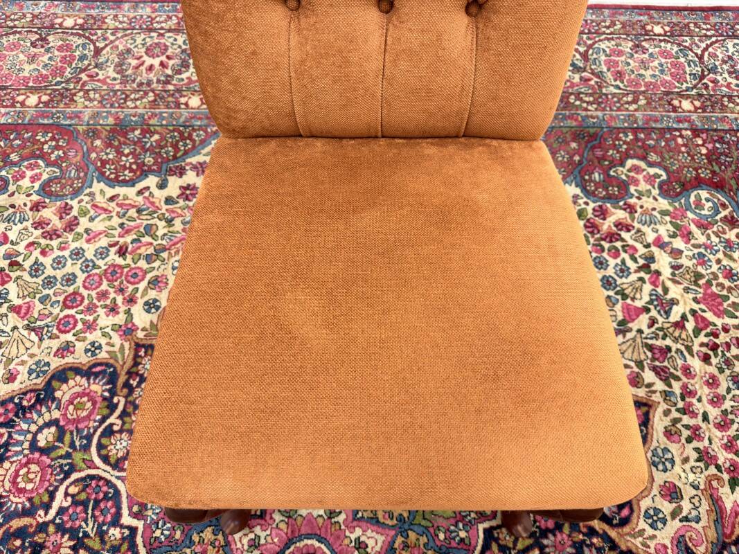 Set of Classic English Upholstered Chesterfield Chairs