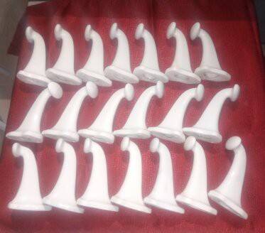 set of porcelain hooks
