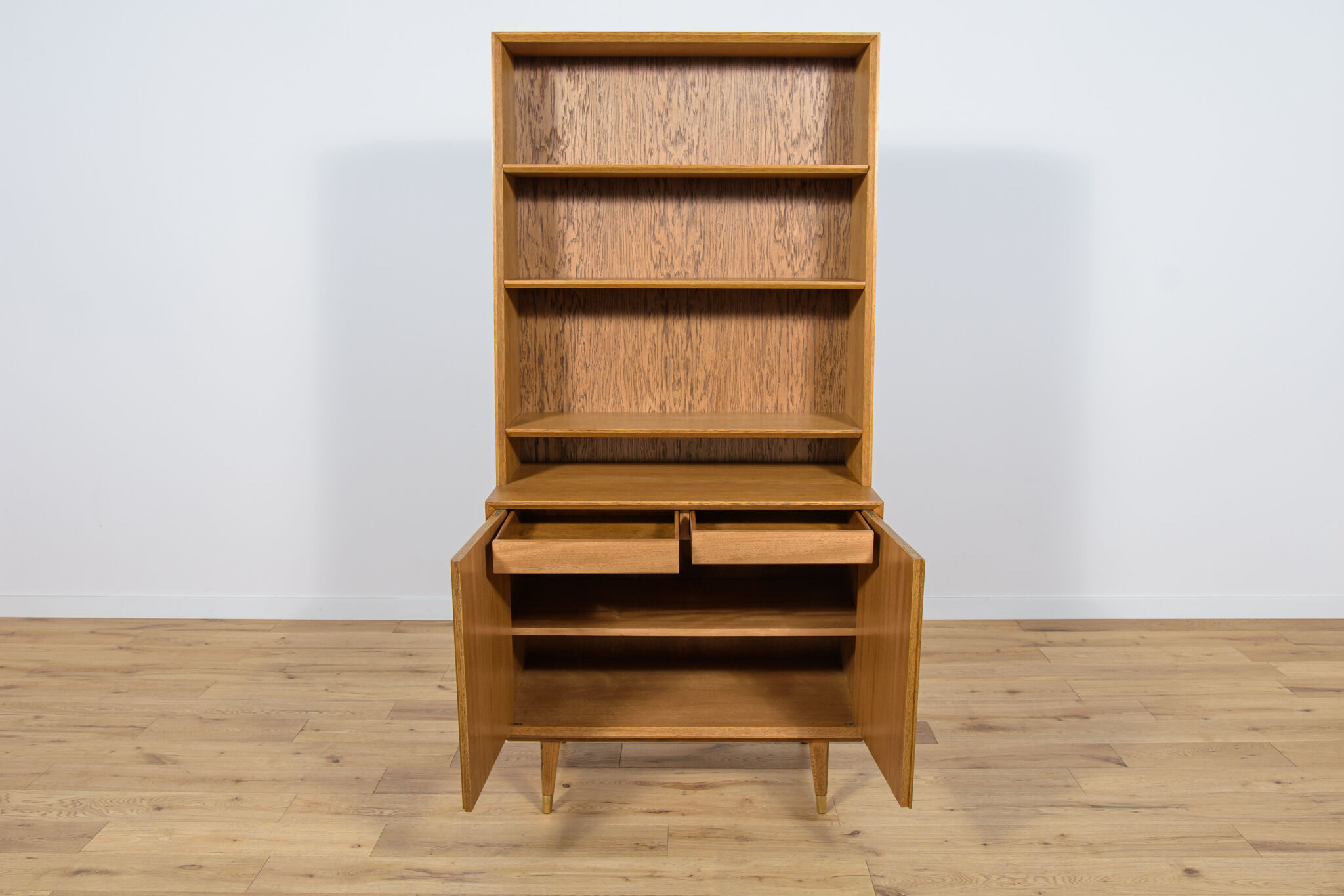Mid-century swedish oak shelf, 1970s