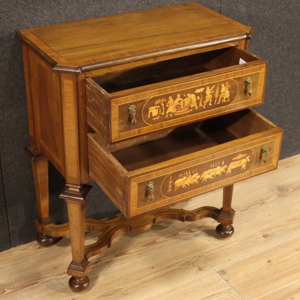 Italian inlaid commode in Louis XIV style