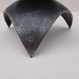 Signed steel candle holder, 1970