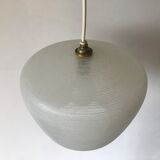 Engraved glass hanging lamp, 1950