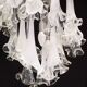 Great Design Murano Glass White Chandelier “Calle” by Venini, 1970