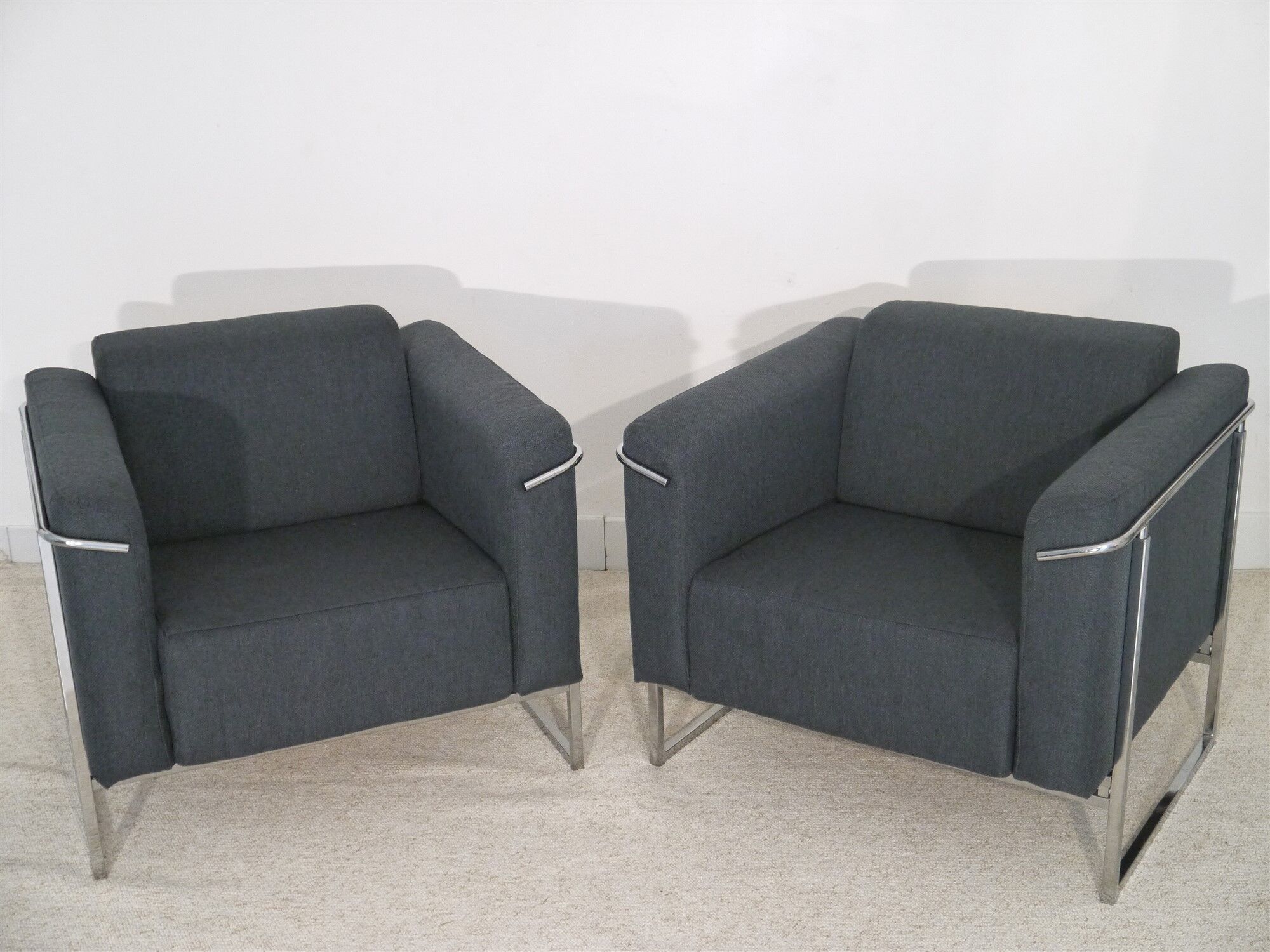 Pair of vintage Asko armchairs 1970