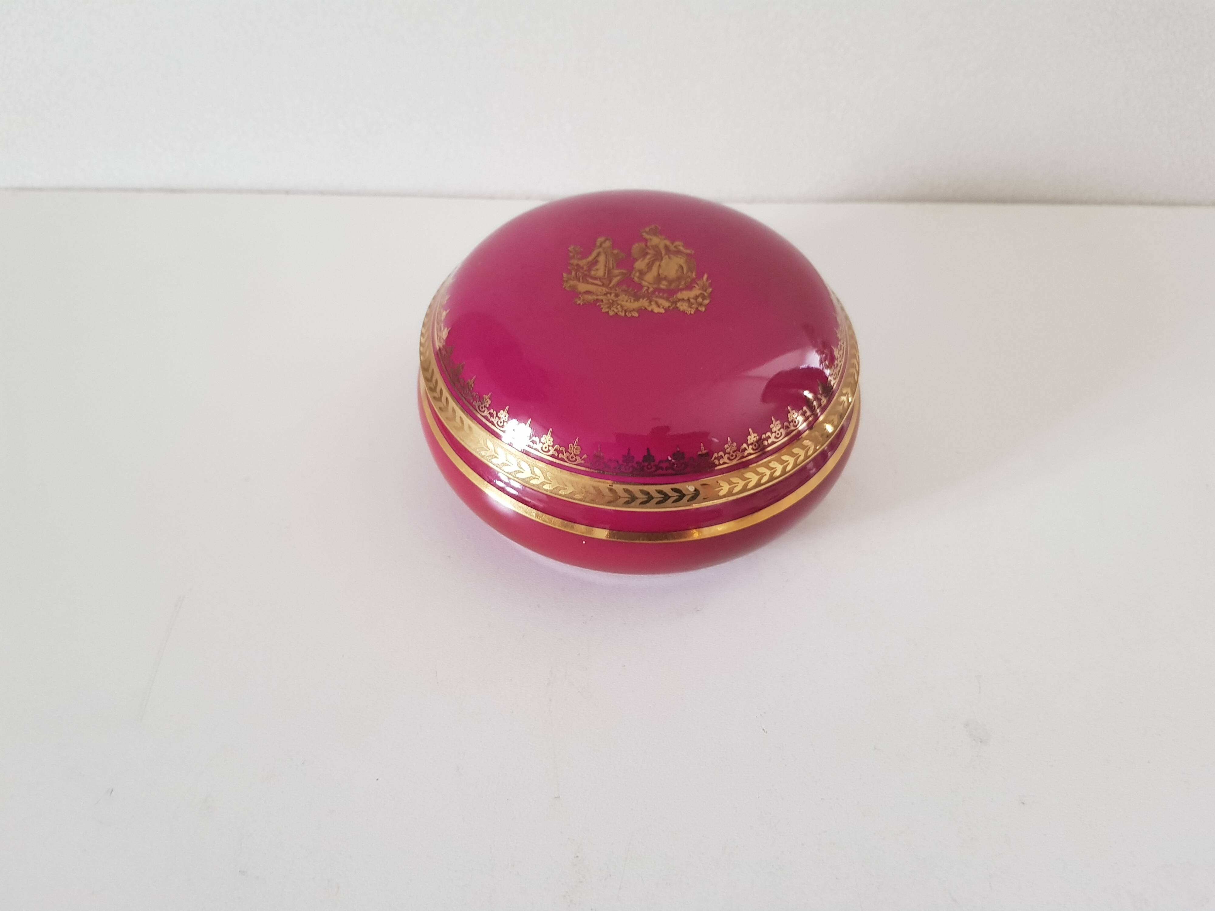 Jewelry box / candy box in Limoges Porcelain - Gaumot Labesse