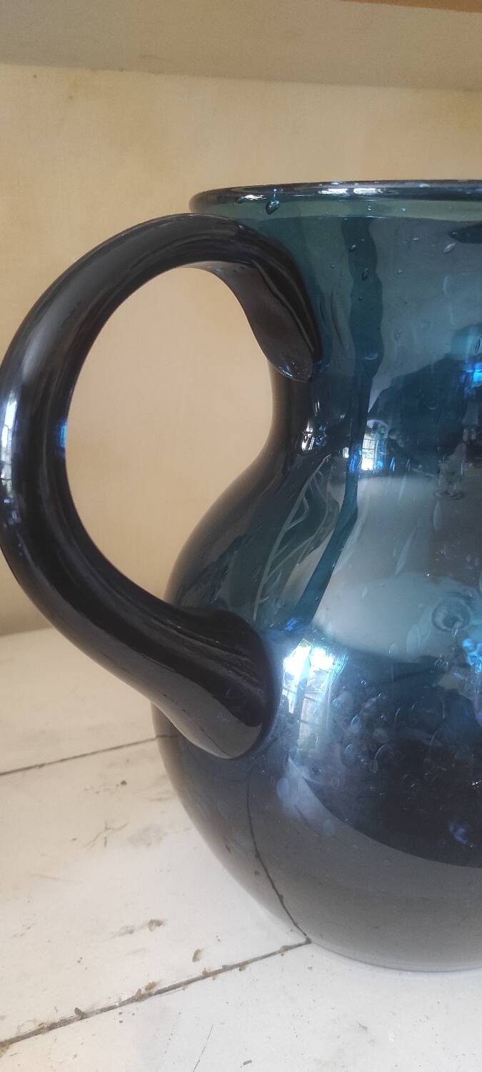 XXL blown glass pitcher