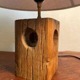 Solid wood table lamp