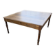 Grande table de ferme XL chêne « carrée » conférence 1950