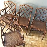 Rattan armchairs