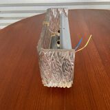 3 molded glass sconces 1950