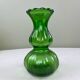 Vase vintage vert bouteille 