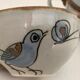 6 ceramic cups Ken Edwards, Tonala, Mexico, with sub cups and sugar