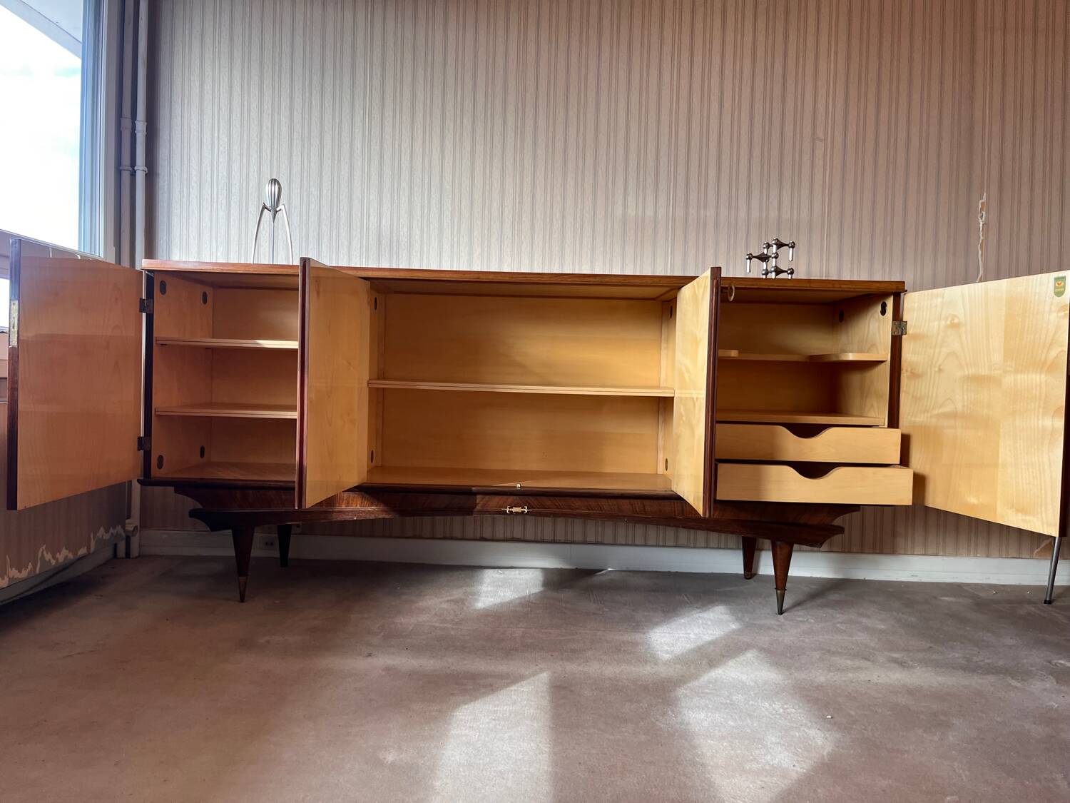 Buffet in rosewood and maple, 1960