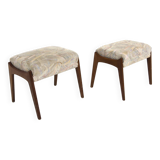 Set of 2 Scandinavian ottomans, Sweden, 1960
