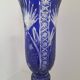 Vase bleu cristallery of lorraine - large model