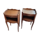 Pair of Louis XV style niche bedside tables