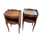 Pair of Louis XV style niche bedside tables