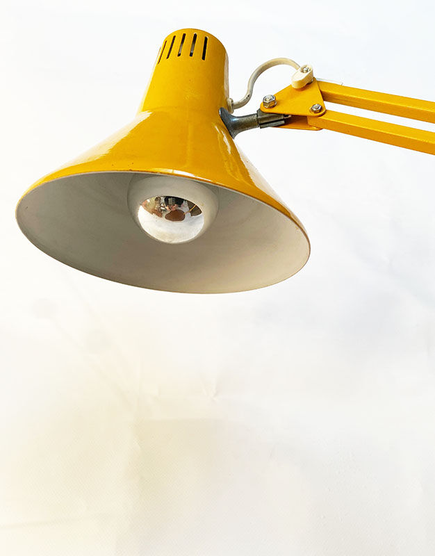 Yellow articulated lamp