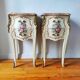 Pair of painted Louis XV style bedside tables