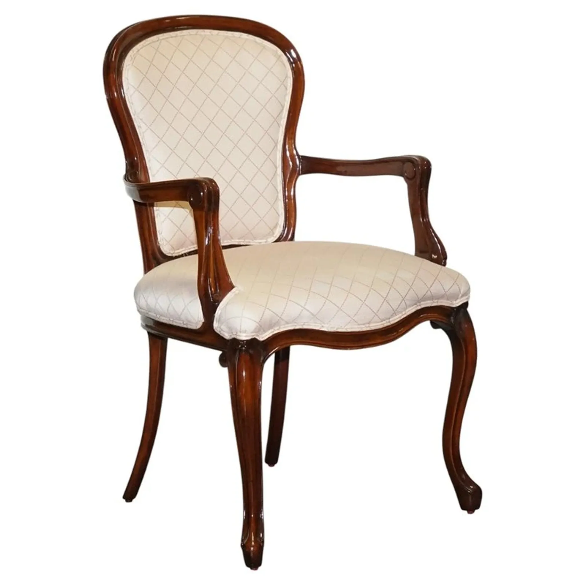 Vintage Walnut Lounge Chair, France