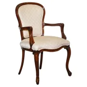 Vintage Walnut Lounge Chair, France