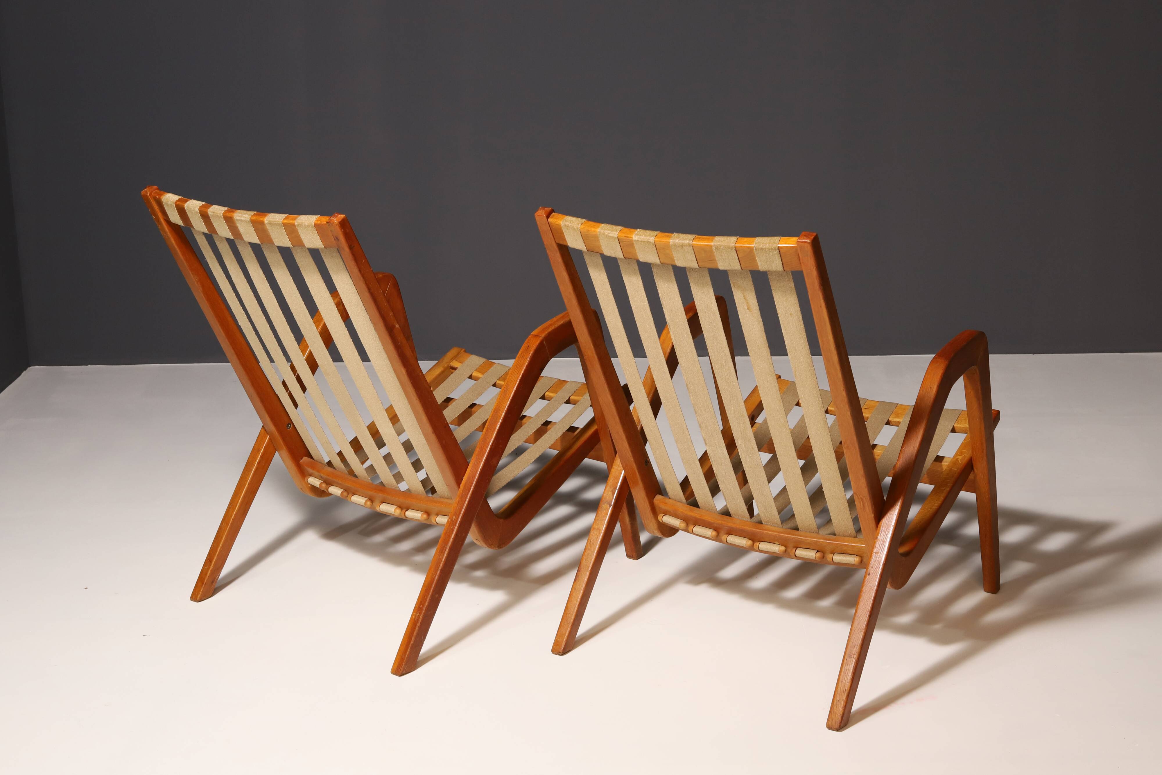 Pair of armchairs by Janěk Vaněk for Krásná Jizba, 1940´s, Czechoslovakia