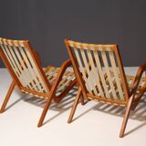 Pair of armchairs by Janěk Vaněk for Krásná Jizba, 1940´s, Czechoslovakia