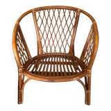 Vintage rattan armchair