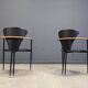 Vintage leather armchairs by Arrben Italy, 1980s - set of 6