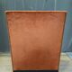 Fauteuil club bois et velour