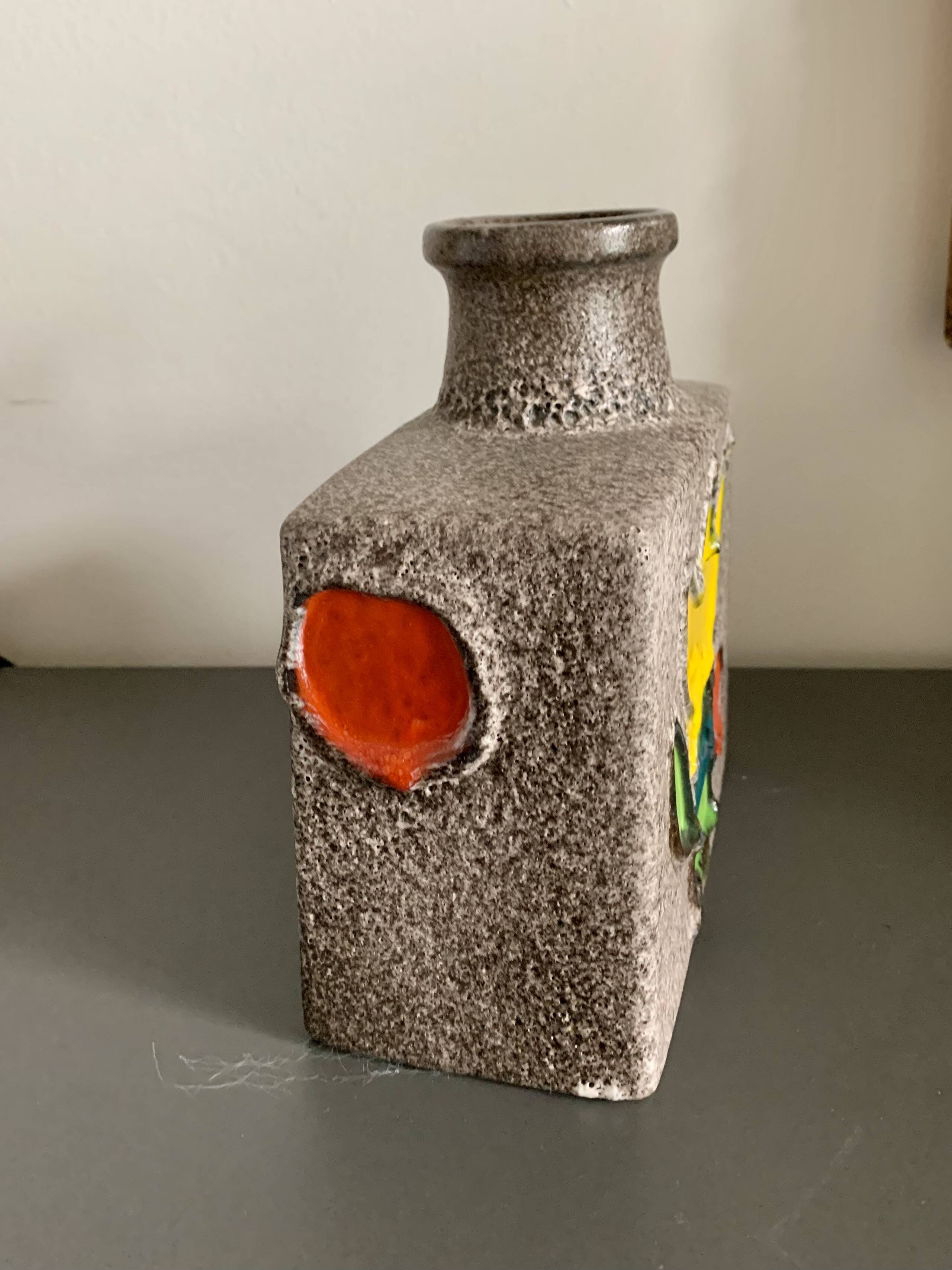 Vase Fat Lava West Germany 1980s