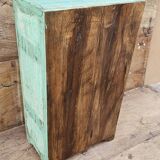 Old bedside table - tribal cabinet in Burmese teak