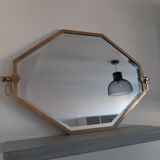 Mirror art deco brass - 45x71cm