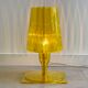 Lampe de table en acrylique jaune Kartell Take conçue par Ferruccio Laviani, Vintage