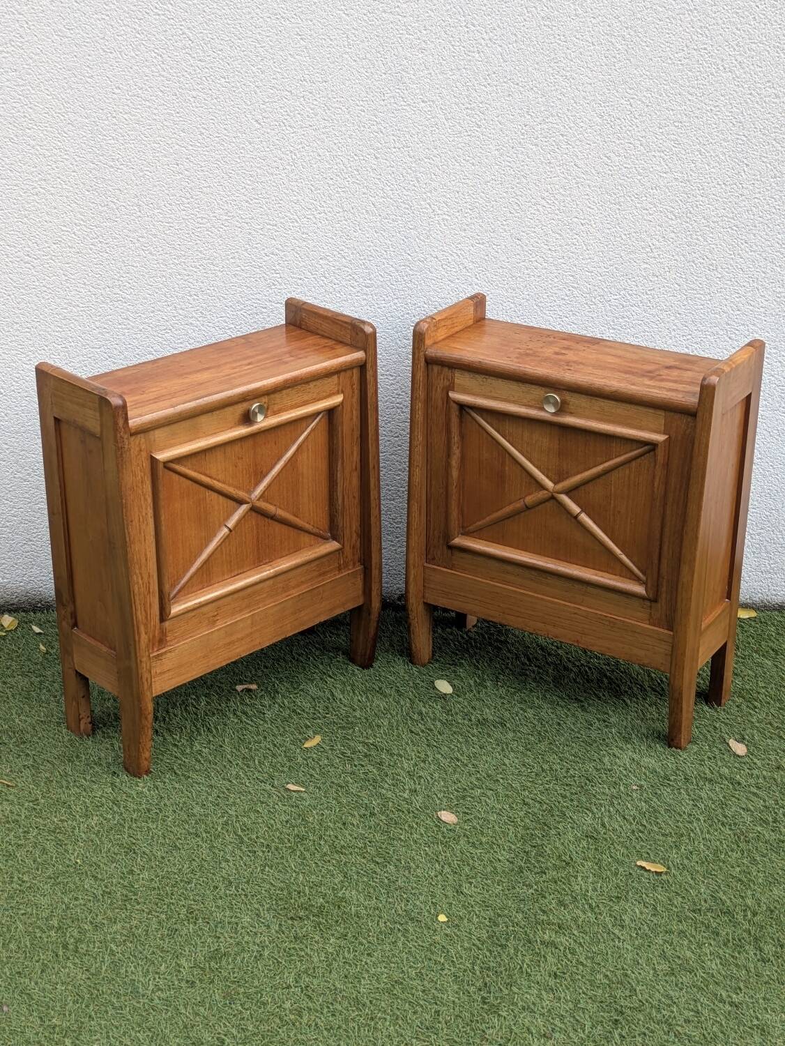 Paire de chevets vintage 1950-1960