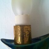 Iridescent ceramic lamp by Verceram France c.1960