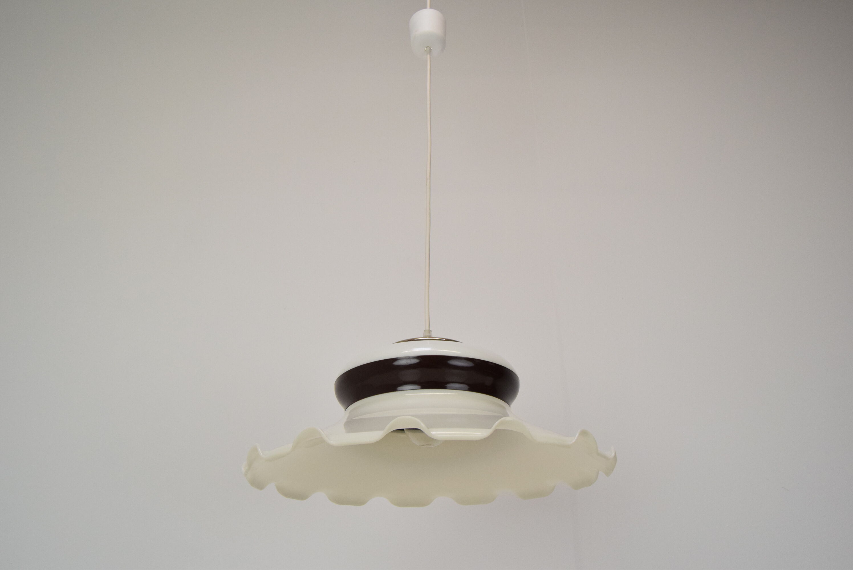 Vintage plastic pendant Czechoslovakia 1970s