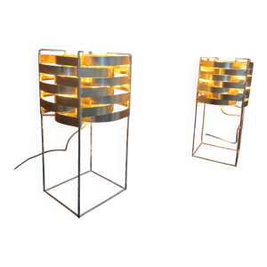 Paire de lampes max sauzé