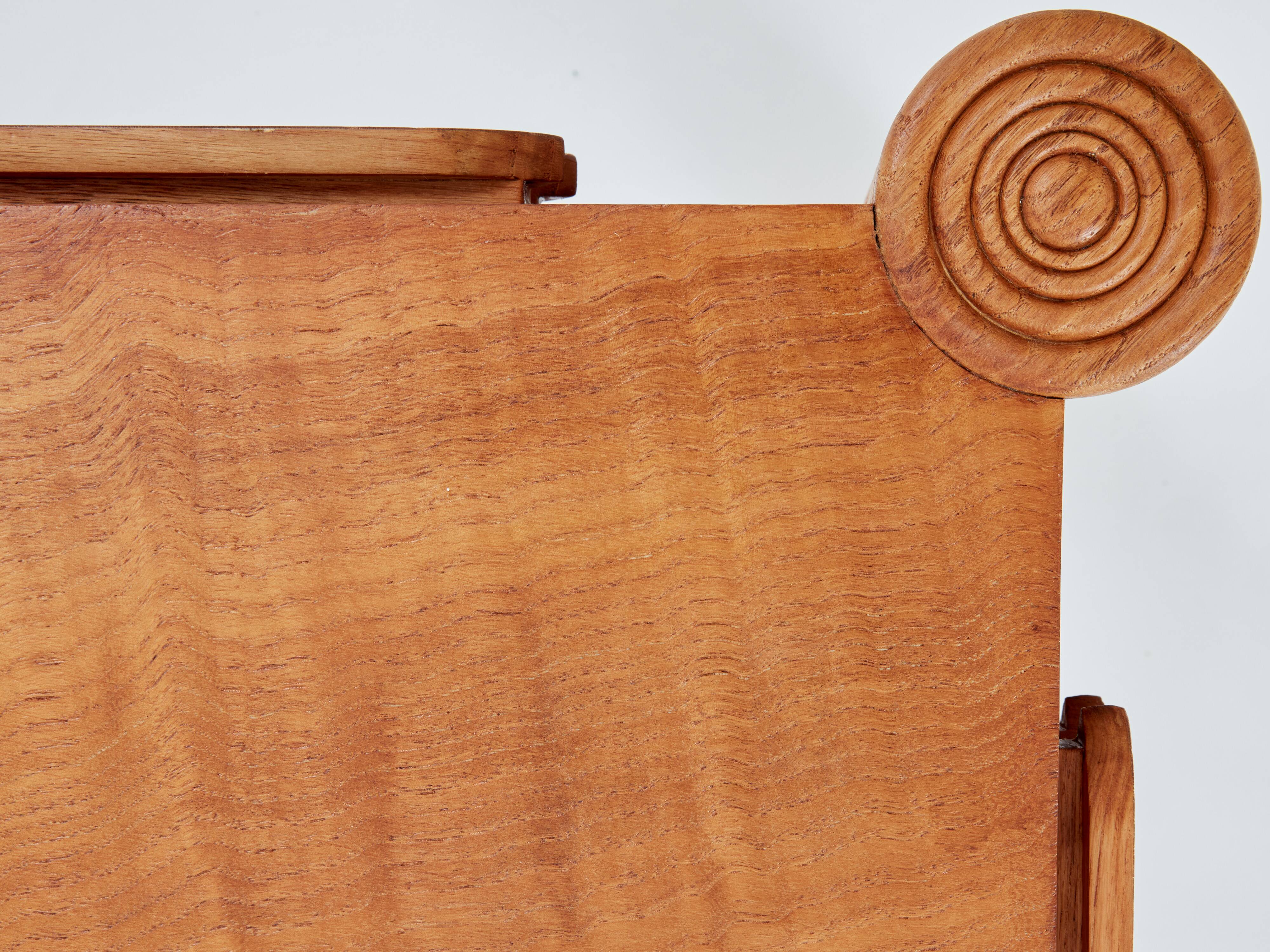 Large modernist curly ash coffee table by Pier Luigi Colli 1950