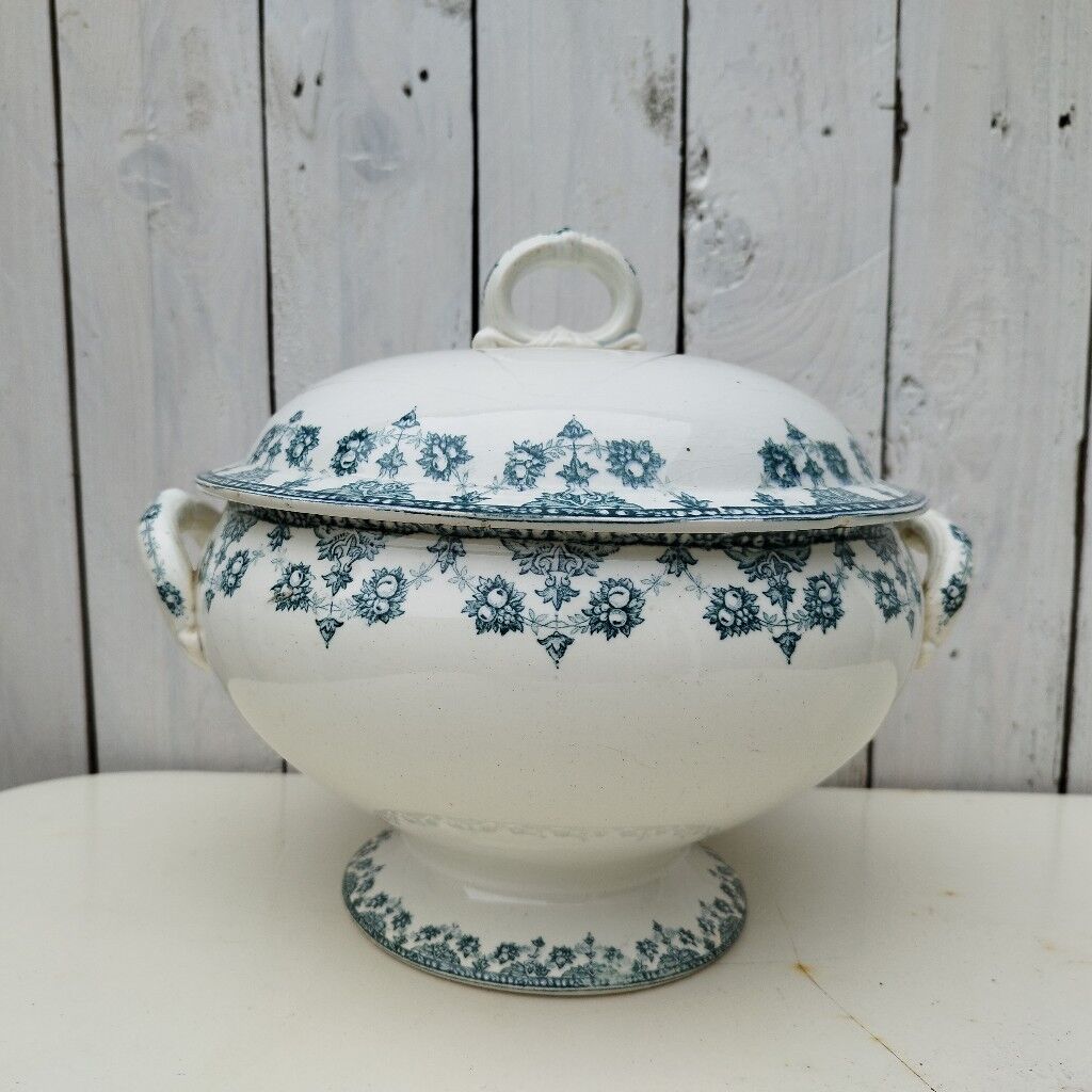 Soup faience saint amandinoise service normand