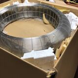 Large Roche Bobois designer wire coffee table