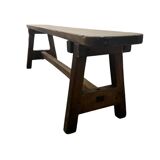 Vintage solid wood sofa / dining bench