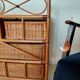 Commode vintage en rotin 4 tiroirs-esprit bohème-bord de mer